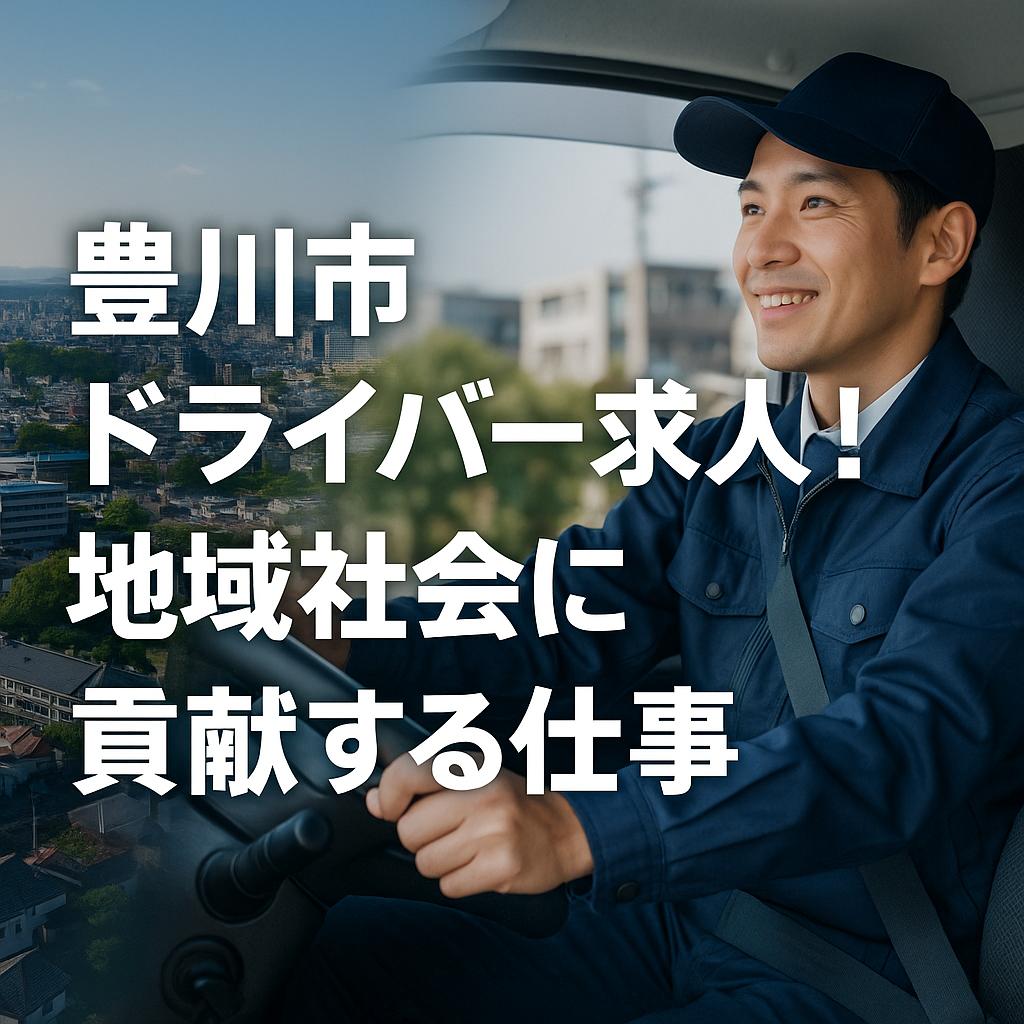 豊川市ドライバー求人！地域社会に貢献する仕事