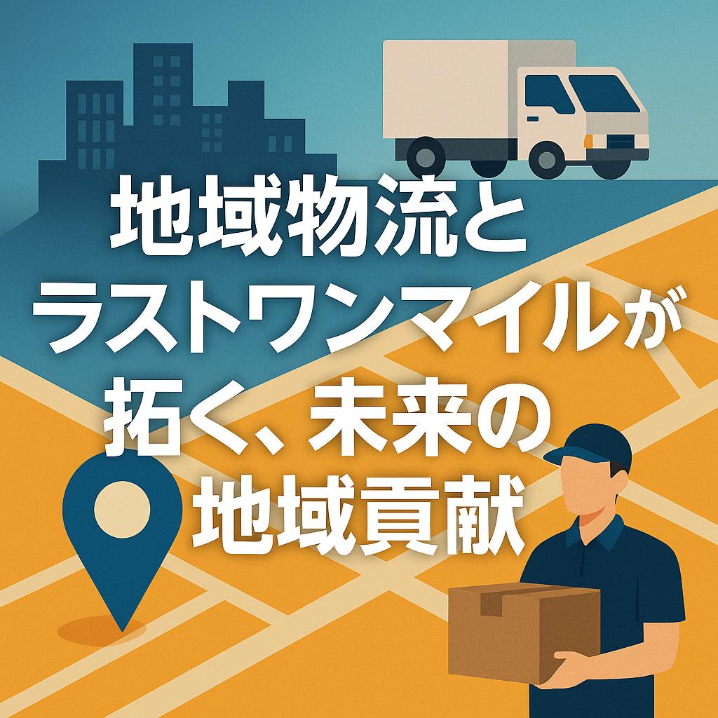 地域物流とラストワンマイルが拓く、未来の地域貢献